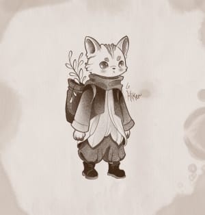 Image of Le hiker cat 