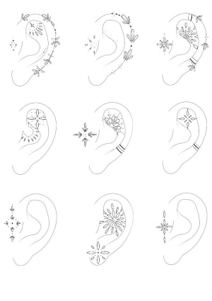 Image of Dot work ears 