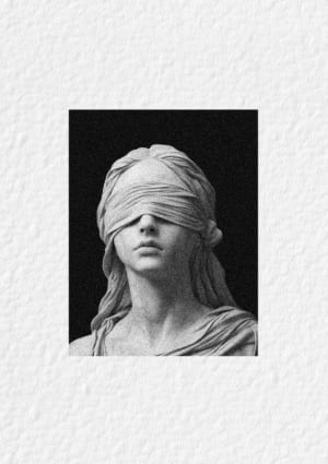 Image of Bandage covering woman’s face