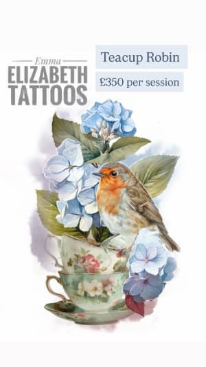 Image of Teacup Robin (priced per session)