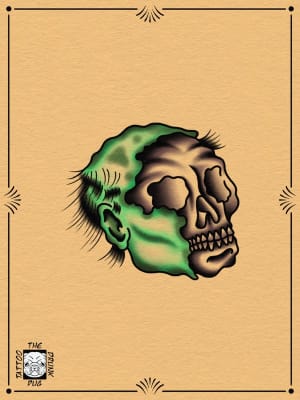 Image of Zombie skull