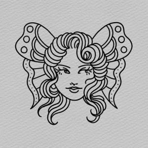 Image of butterfly girl