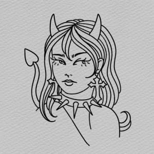 Image of devil girl