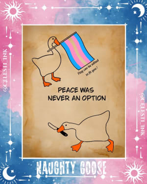 Image of Naughty goose (Flag or Knife)