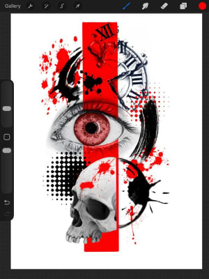 Image of Trash Polka Eyeball, 12-14 inches.