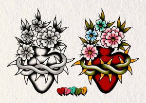 Image of Sacred heart flowers