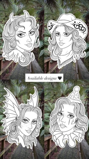 Image of Girl heads