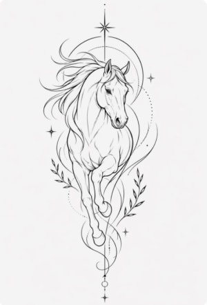 Image of Horse (Spine Piece, Medium 10cm-15cm)