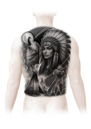 Image of North American Indigenous Backpiece