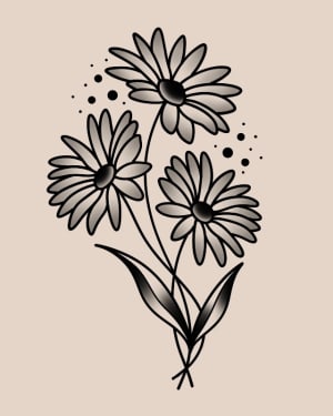 Image of Bold Daisy stem