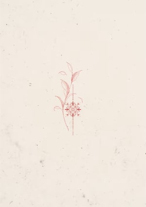 Image of Leaves with ornamental pattern - 13cm 