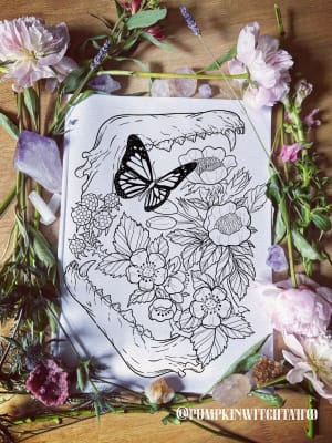 Image of Dog Rose - bramble - fox jaw 