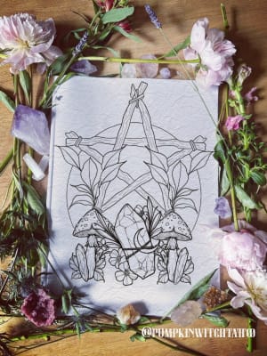 Image of Wooden Pentagram 