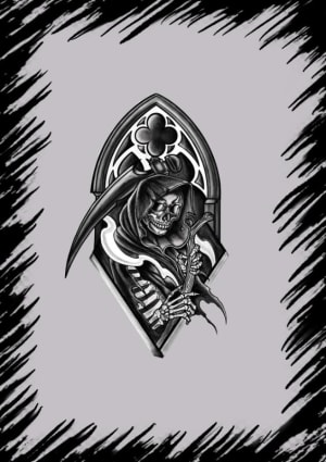 Image of Gothic skull
