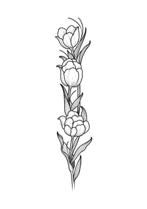 Image of Floral leg