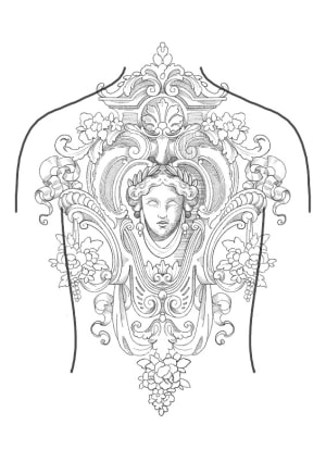Image of Ornamental backpiece 