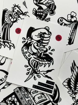 Image of SNAKE HEAD AND DAGGER