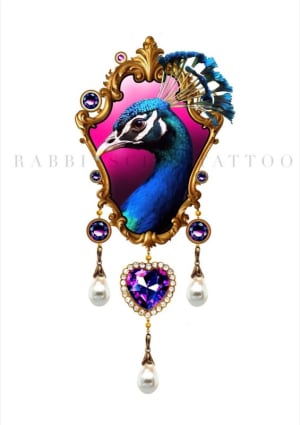 Image of Peacock Ornate Frame