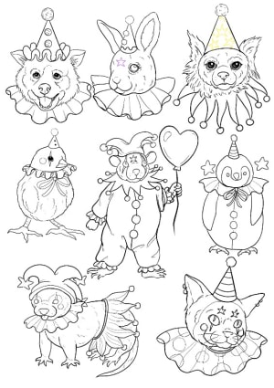 Image of Clown animals 