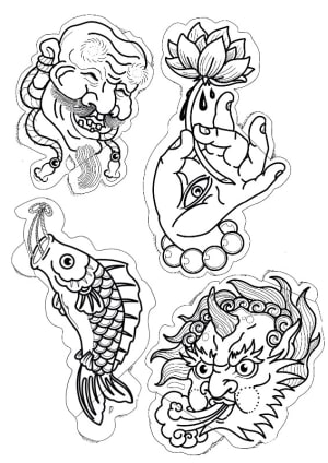 Image of Japanese Sticker Style 
