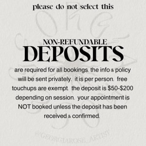 Image of non-refundable deposits