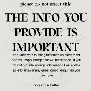 Image of your enquiry info