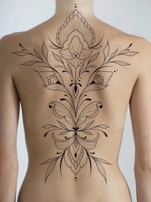 Image of Large ornamental back piece 