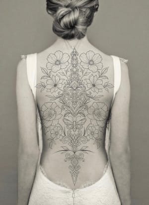 Image of Full nature/ornamental back piece 