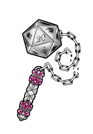 Image of Pretty Flail (Stipple)