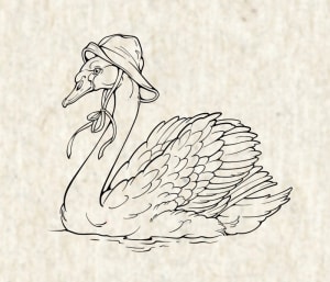 Image of Rain hat swan