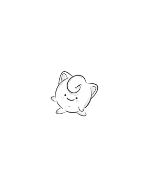 Image of Jigglypuff (8cm) £90 blackwork - £110 watercolour