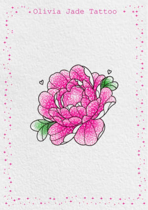 Image of Glitter heart peony 