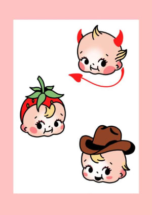 Image of Kewpie faces