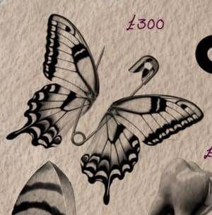 Image of Safety pin butterfly 