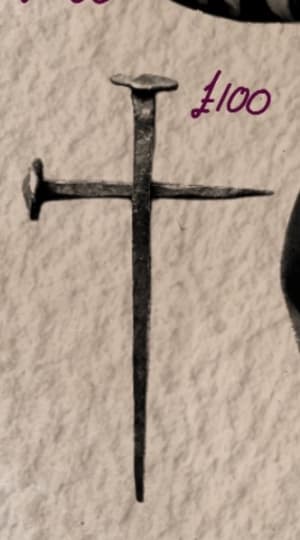 Image of Crucifix coffin nails