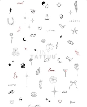 Image of Tiny Tattuu flash designs