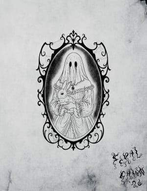 Image of Ghost Girl (fully shaded)