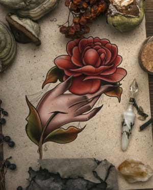 Image of Rose in Hand