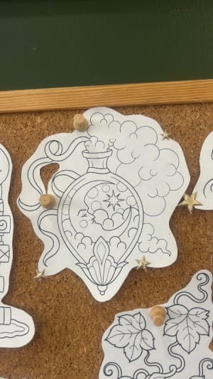Image of Moon potion bottle. 12cms