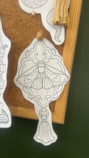 Image of Moth book mark. 15cms.