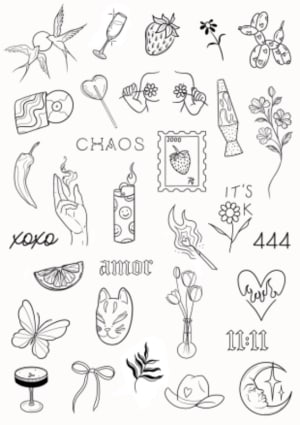 Image of Tiny Tattoos - sheet 1