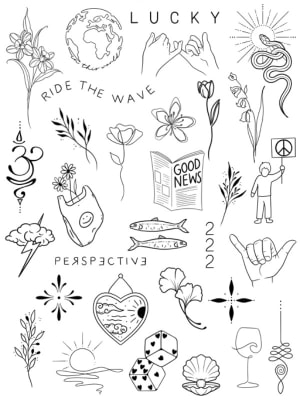 Image of Tiny Tattoos - sheet 2