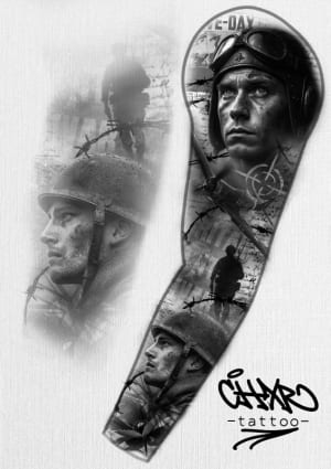 Image of War Sleeve (will require 3-4 full days) (price is per session)