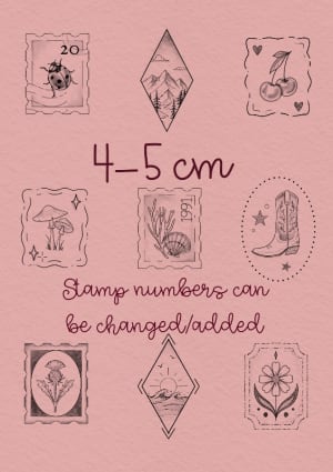 Image of Stamps/shapes budget flash