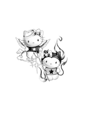 Image of Angel and devil kitty’s 