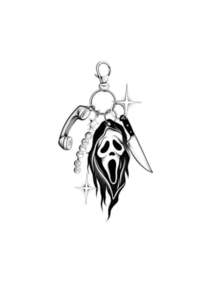 Image of Ghost face key chain 