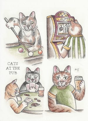 Image of Cats At The Pub Flash