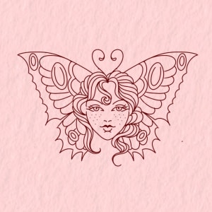 Image of Butterfly lady 
