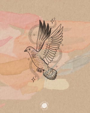 Image of Cosmic Pigeon #1 // Approx 14cm