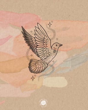 Image of Cosmic Pigeon #2 // Approx 14cm